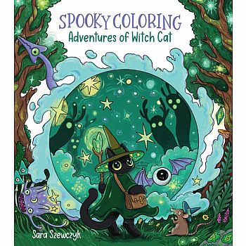 Spooky Coloring: Adventures of Witch Cat