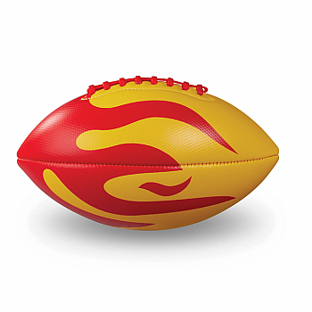 Yellow/Red Flames, Soft Football