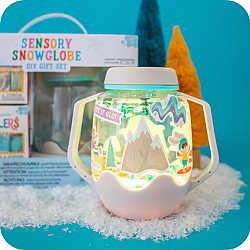 Glo Pals DIY Sensory Play Jar Set: Snowglobe	