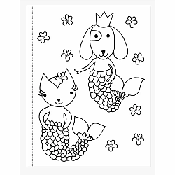 Mermaids Coloring Book