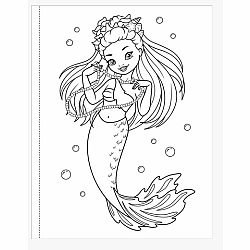 Mermaids Coloring Book
