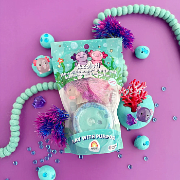 Sensory Play Dough Mini Kit, Axolotl