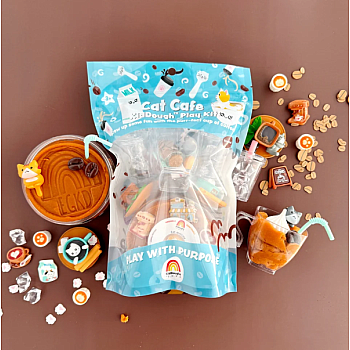 Sensory Play Dough Kit, Cat Cafe
