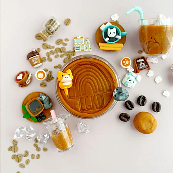 Sensory Play Dough Kit, Cat Cafe