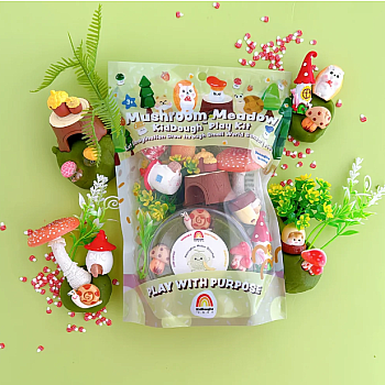 Sensory Play Dough Kit, Mushroom Meadow