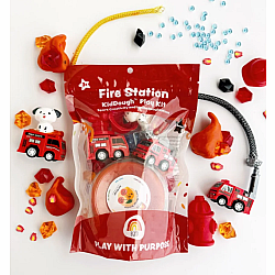 Sensory Play Dough Kit, Fire Station