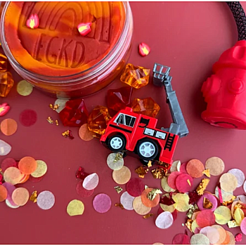 Sensory Play Dough Kit, Fire Station
