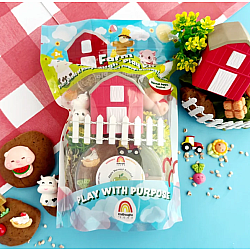 Sensory Play Dough Kit, Farm