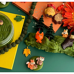 Sensory Play Dough Kit, Forest Friends