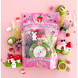 Sensory Play Dough Kit, Bunny Berry Village