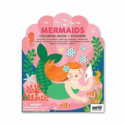 Coloring Book with Stickers Mermaids