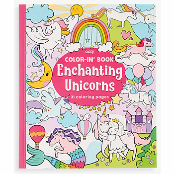 Color-In' Book, Enchanting Unicorn